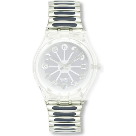 Swatch Plastic - Originals Medium (34mm) /Access/Solar/Musicall/Stop - G/SK/SL/SR/SS/SO28 AGK148 GK148 Blue Segment Large band