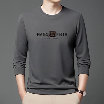 Pull décontracté à manches longues et col rond pour homme, style coréen, tendance, printemps et automne 4XL black