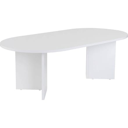 Asir Salontafel ovaal - Wit - 119 x 60 x 40 cm (L x B x H)