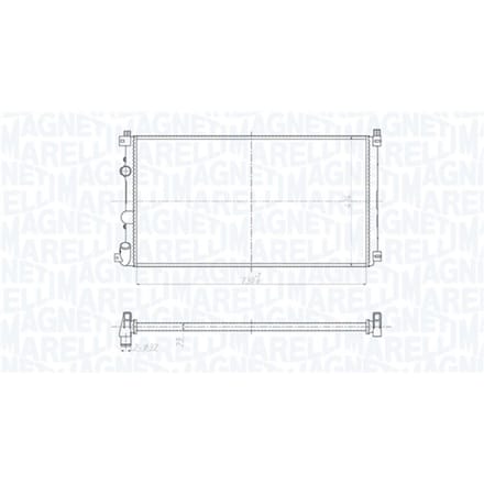 Radiator MAGNETI MARELLI 350213209500