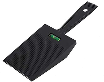 Haarsnijchar comb met waterpas en dubbele kam voor het stijlen van haar
