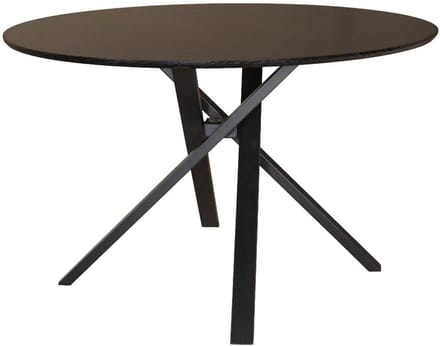 Eettafel rond Ronsi Antoinette zwart 120cm ronde tafel MDF eetkamertafel