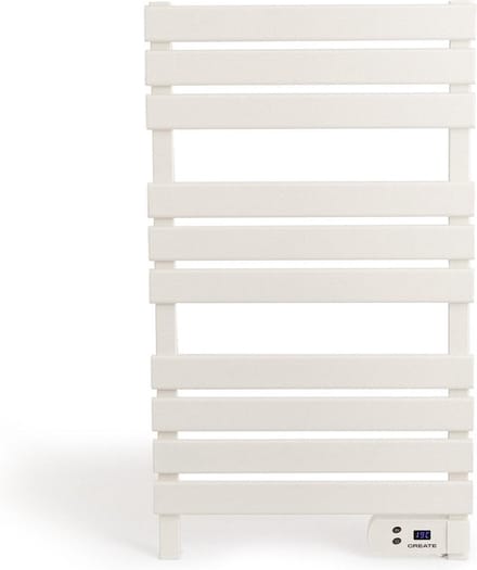 CREATE - Elektrische handdoekhouder 500W - Wit - Zonder benen -Zonder plank - WARM TOWEL