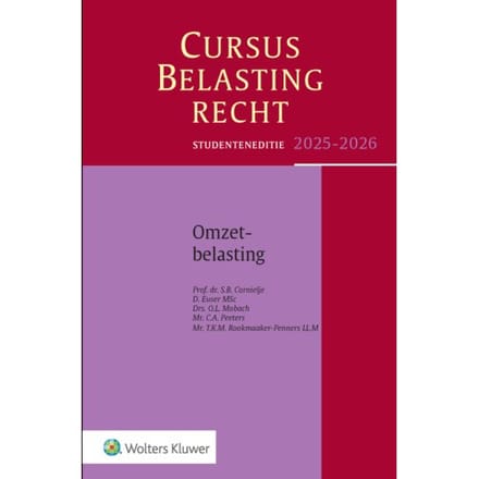 Cursus Belastingrecht Omzetbelasting / 2025-2026