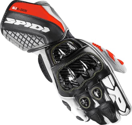 Spidi Carbo Kangaroo Zwart Wit Rood - Maat S
