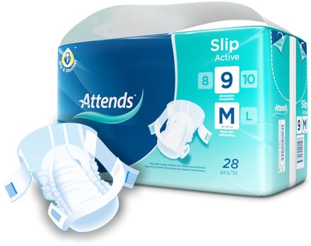 ATTENDS Slip Active 9 Medium - 4 pakken van 28 stuks