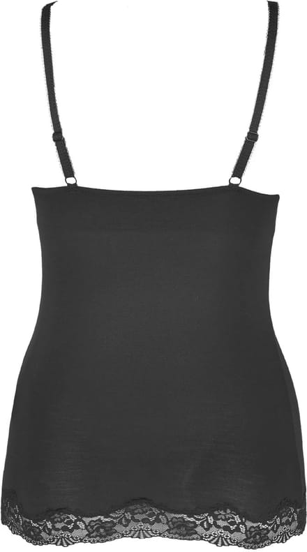 Nina von C BH hemdje - Zonder Beugel - Modal - Hemd met ingebouwde bh - Spaghetti bandjes - 80C - Wit