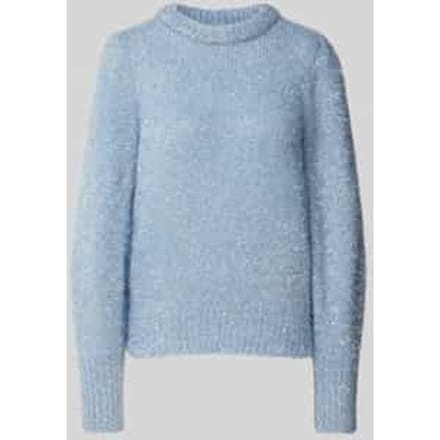 Regular fit gebreide pullover met effectgaren, model 'ANNI'