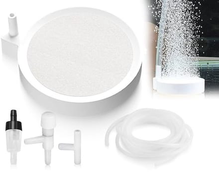 Luchtsteenset Nano - Super Tiny Bubbles - Geruisloze Bubbelsteen - Diffuser voor Opgeloste Zuurstof - Hoge Kwaliteit - Efficiënt Werkingsproces - Luchtpomp