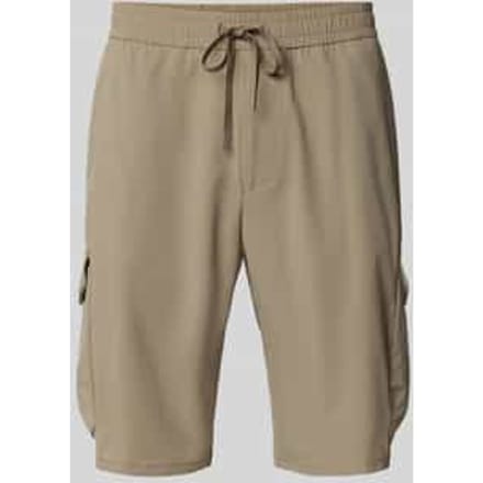 Tapered fit bermuda met cargozakken