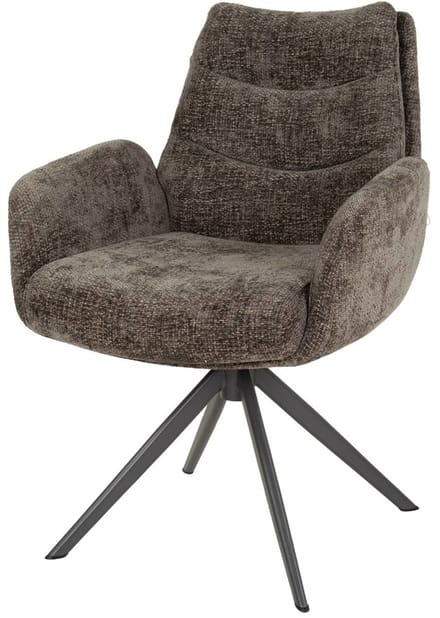 AnLi Style Armstoel lounge Rich Taupe - set van 2