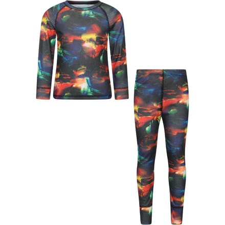 Mountain Warehouse Kinder-/kinders Talus Geometrisch Base Layer Set (Maisblauw)