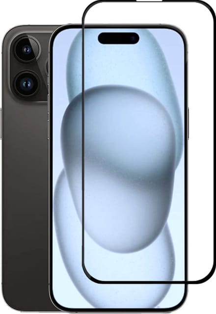 Full Cover Screenprotector Geschikt Voor iPhone 15 Plus - Volledige Beschermglas - PREMIUM Tempered Glass - 1 stuk