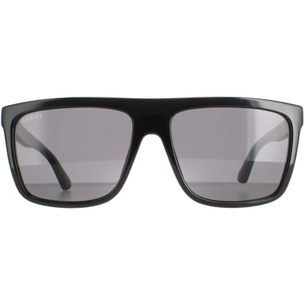 Gucci Vierkant Mannen Zwart Grijs GG0748S Zonnebril