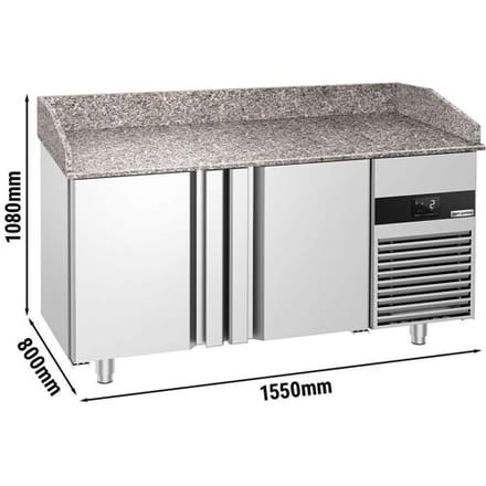 GGM Gastro Pizzakühltisch PREMIUM - 1550x800mm - mit 2 Türen