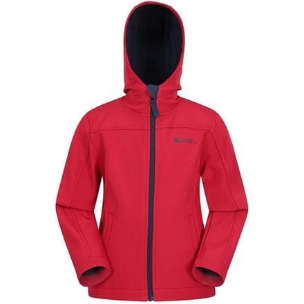 Mountain Warehouse Kinder/Kids Exodus Waterafstotend Soft Shell Jasje (Rood)