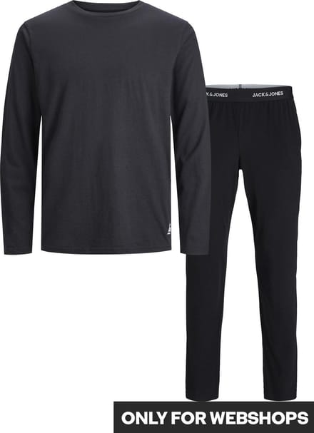JACK&JONES JACBASIC LABEL LS TEE AND PANTS SET Heren T-shirt - Maat L