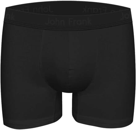 John Frank - Premium Micro Modal Boxer - Onderbroek Heren - Black - S
