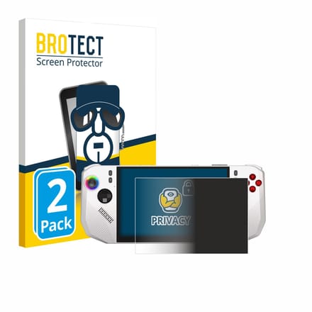 BROTECT - privacy screenprotector voor MSI Claw A8 BZ2EM - Folie Beschermfolie Blauwlichtfilter 2 Stuks