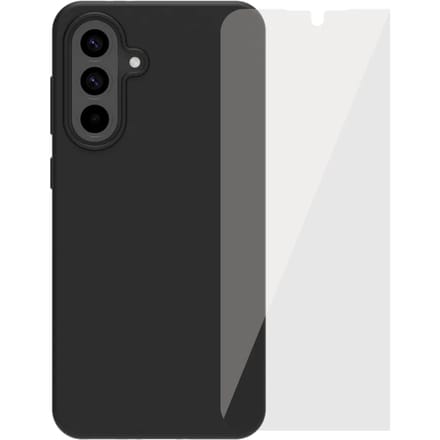 BlueBuilt  Samsung Galaxy A56 Back Cover Zwart + BlueBuilt screenprotector Glas
