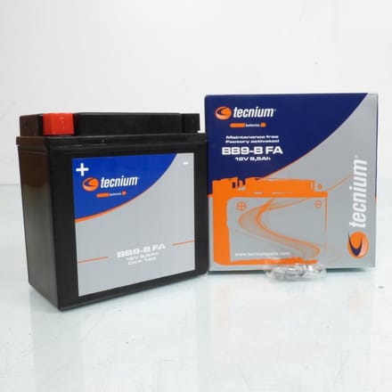 Batterie SLA Tecnium pour Auto Piaggio YB9-B / 12V 9.5Ah Neuf