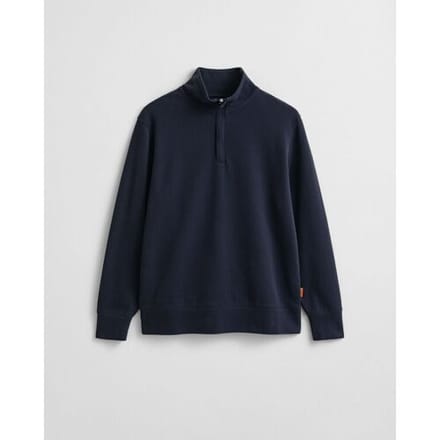 Gant Trui Light Sacker Half Zip Sweatshirt Avond Blauw / male