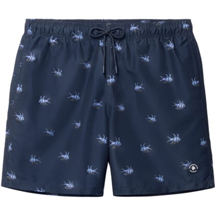 Shiwi Heren Zwemshort MIKE 7" Vis Print Donkerblauw - Maat S