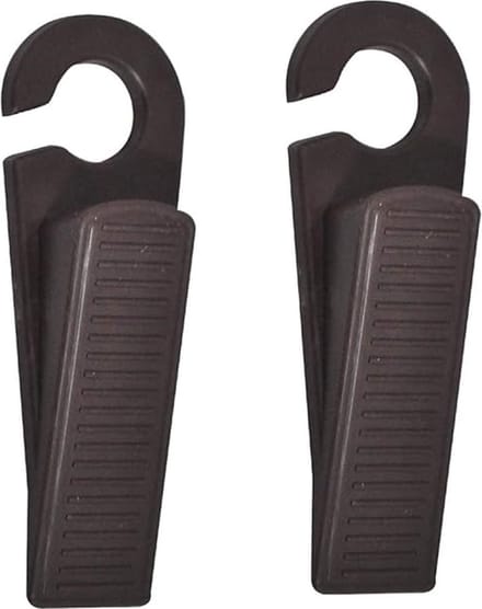 Igoods Deurstoppers - Set van 2 Deurstoppers - Deurwiggen - Ophangbaar - Rubber - Anti-slip - 13cm