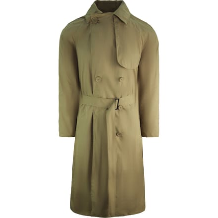 Lacoste Katoenen Riem Trench Dames Beige Lange Jas