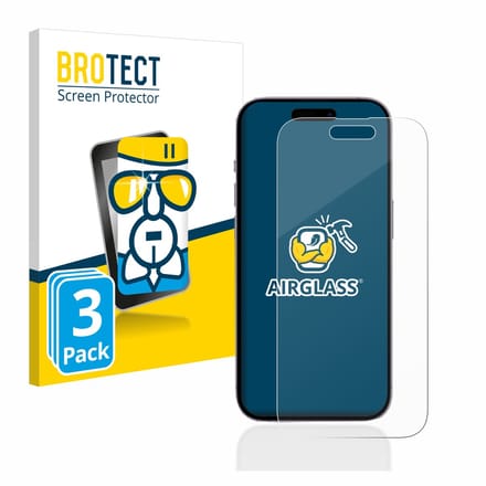 Screenprotector 3 Stuks voor Apple iPhone 14 Pro Beschermglas transparant