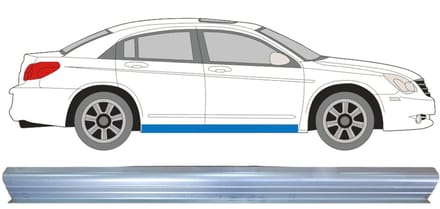Reparatie dorpel voor Chrysler Sebring 2007-2010 / Links = Rechts (symmetrisch)