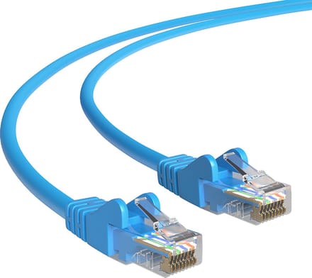 Cat 5e - U/UTP - Netwerkkabel - Patchkabel - Internetkabel - 1 Gbps - 2 meter - Blauw - Allteq