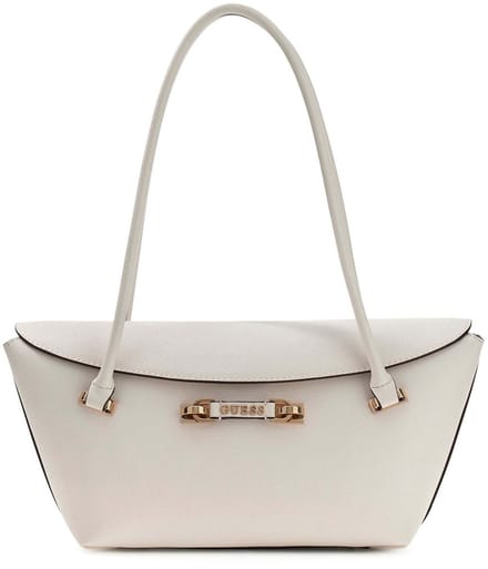 GUESS schoudertas Sophia Shoulder Satchel Cream White crème