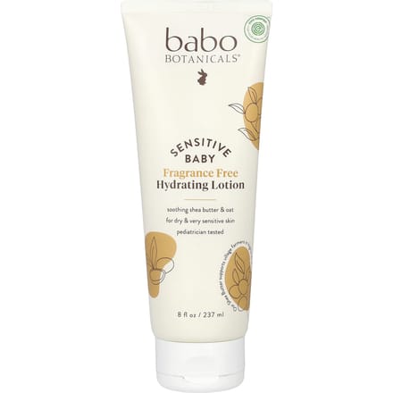 Babo Botanicals, Sensitive Baby, Lotion hydratante, sans parfum, 237 ml (237ml) white
