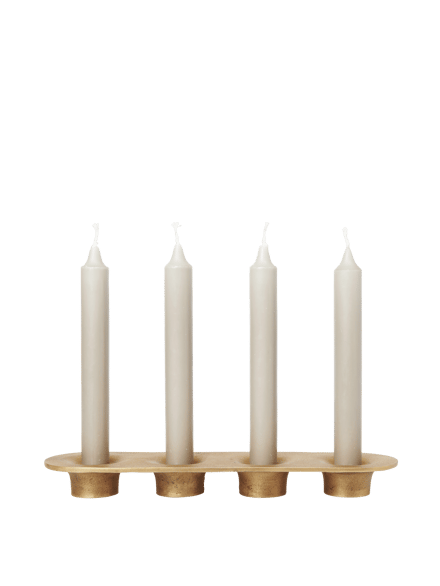 Ferm Living Soothe 4 kandelaars - messing