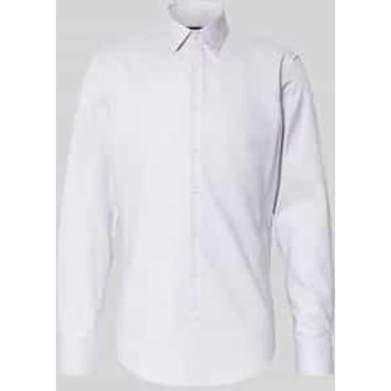 Slim fit zakelijk overhemd met kentkraag