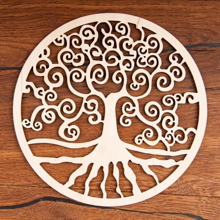 Yggdrasil levensboom hout 18 cm