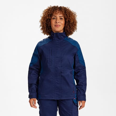 Engel Galaxy werkjack met 2-weg stretch voor dames 1816-255 - Blue Ink / Dark Petrol - M