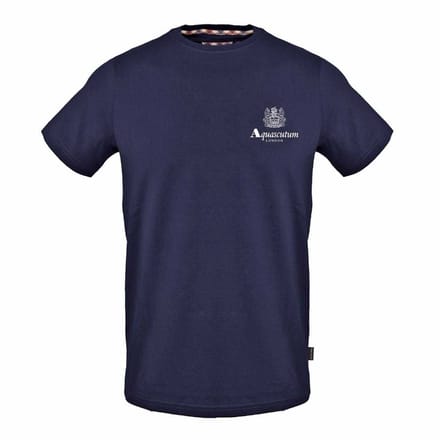 Aquascutum Herenlogo T-Shirt (Marine)
