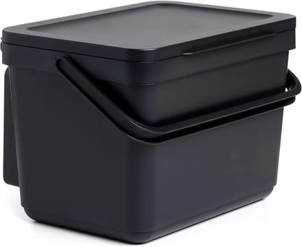 PromoHome Compact Keukenafvalbakje 6L met Handige Ophangmogelijkheden