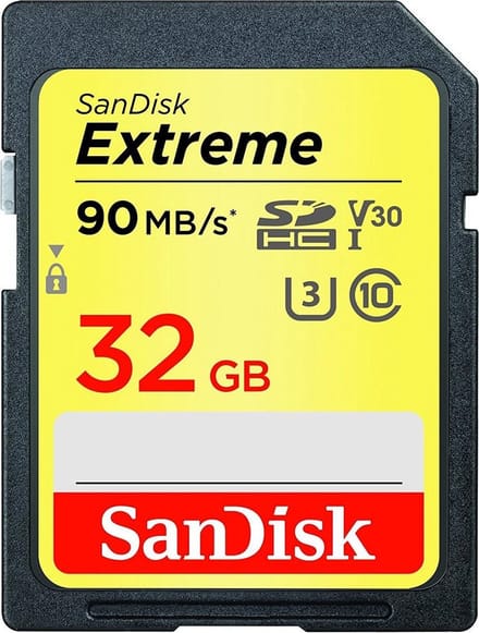 SanDisk Extreme SDHC 32GB - 90MB/s - V30