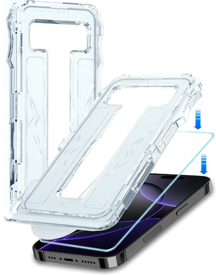 Screenprotector - Geschikt voor Apple iPhone 16 Pro - Met Installatie Kit - Beschermglas - Gehard Glas - Tempered Glass - Screen Protector
