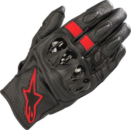 Alpinestars Celer V2 Zwart Rood Fluo - Handschoen
