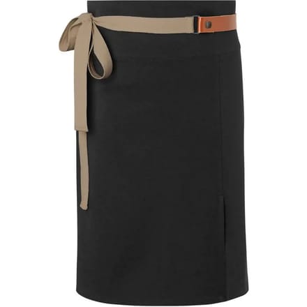 Karlowsky Green-Generation Lederen taille schort (Zwart)