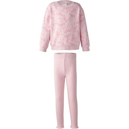 LUPILU Kinder kledingset 2-delig (Roze, 122/128)