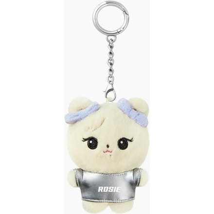 BLACKPINK - [JUMP POPUP] officiële MD Karakter mini Pluche sleutelhanger ROSE white