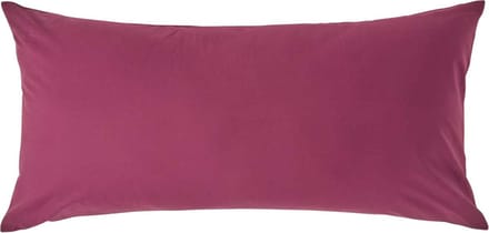 Homescapes Kussensloop 40x80 cm – Bordeaux – 100% Egyptisch Perkal Katoen – 200 TC