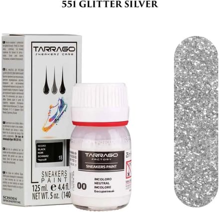 Tarrago Sneakers Paint 25ml - 551 Glitter Silver