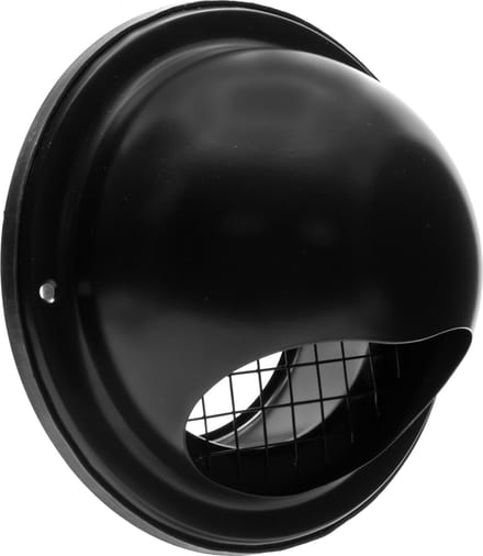 Nedco bolrooster - grof gaas - rvs - 100 mm - zwart