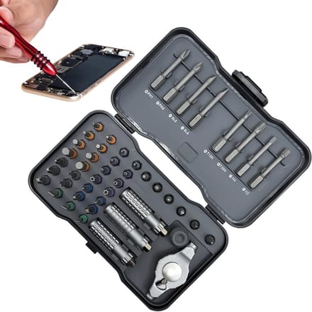 Ratelschroevendraaier Set - Multitool Precisie - Reparaties Thuis - 47 Delig Magnetisch - Compact Formaat - Veelkleurig